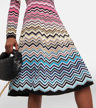 Missoni Zig-zag knit cotton-blend midi dress