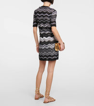 Missoni Zig-zag knit sequined minidress
