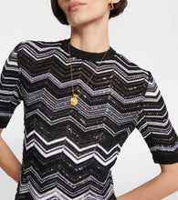 Missoni Zig-zag knit sequined minidress