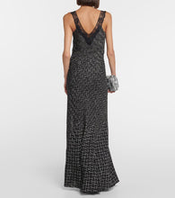 Missoni Zig-zag lace-trimmed maxi dress