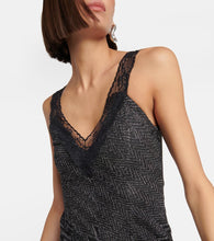 Missoni Zig-zag lace-trimmed maxi dress