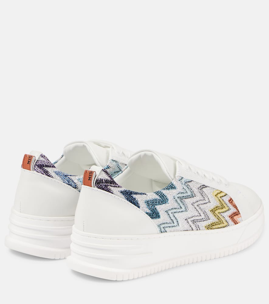 Missoni Zigzag leather sneakers