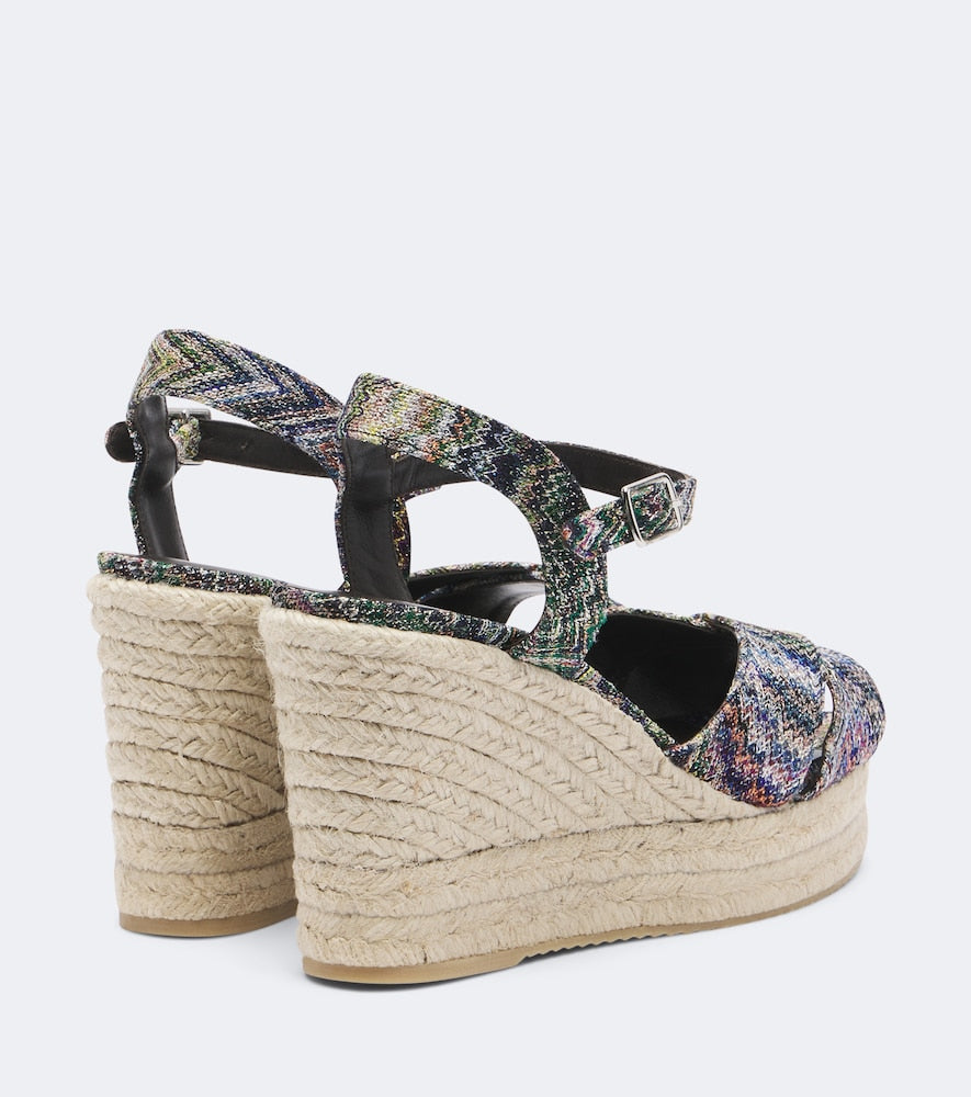 Missoni Zigzag wedge sandals
