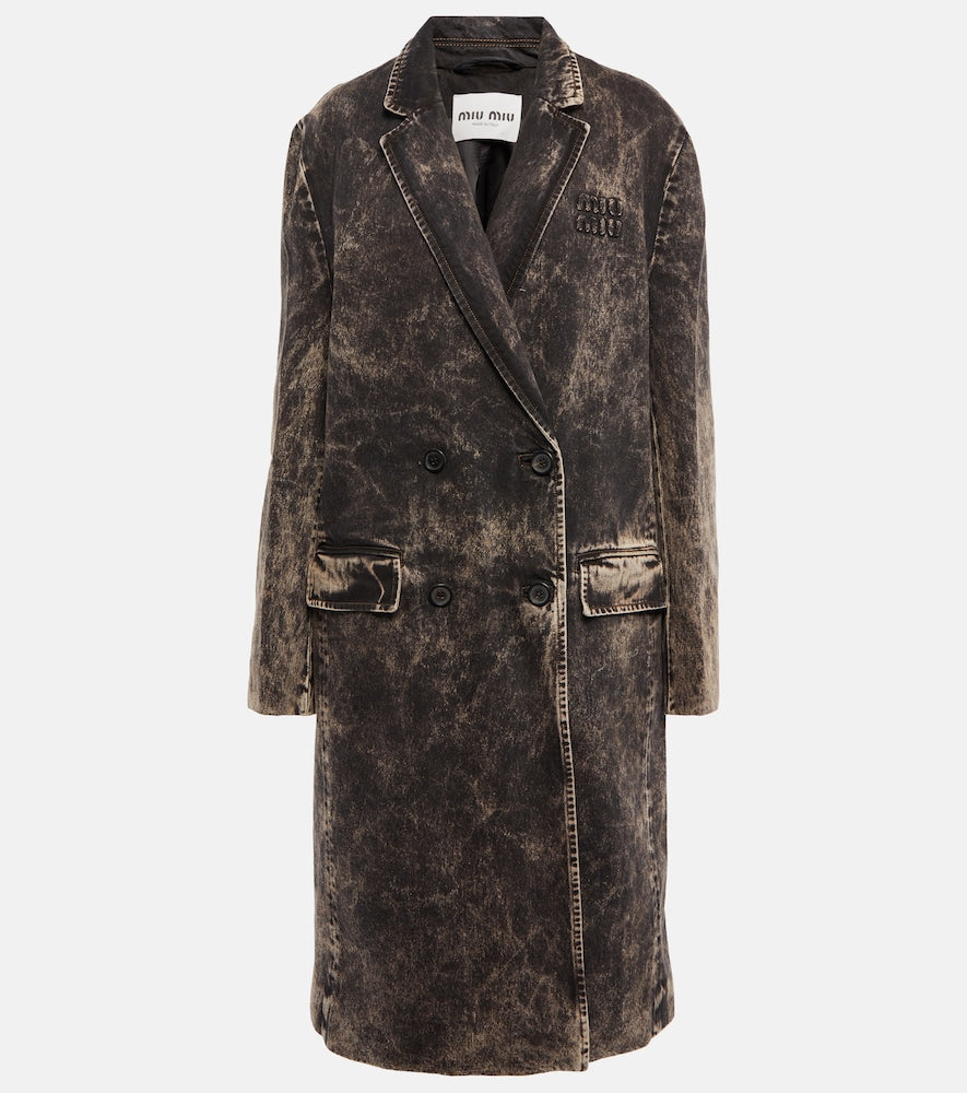 Miu Miu Bleached denim coat - Miu Miu漂白牛仔外套