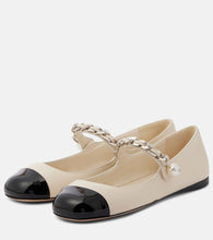Miu Miu Chain-detail leather Mary Jane flats