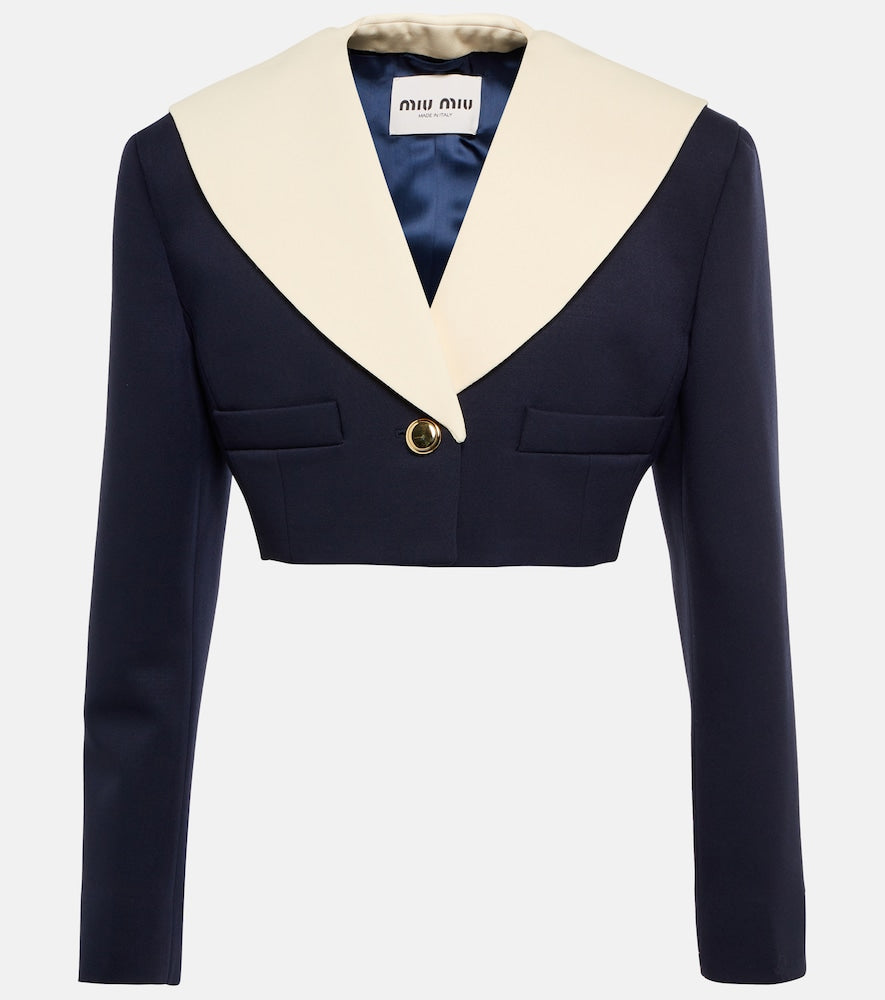 Miu Miu Crop wool jacket - Miu Miu 短款羊毛外套
