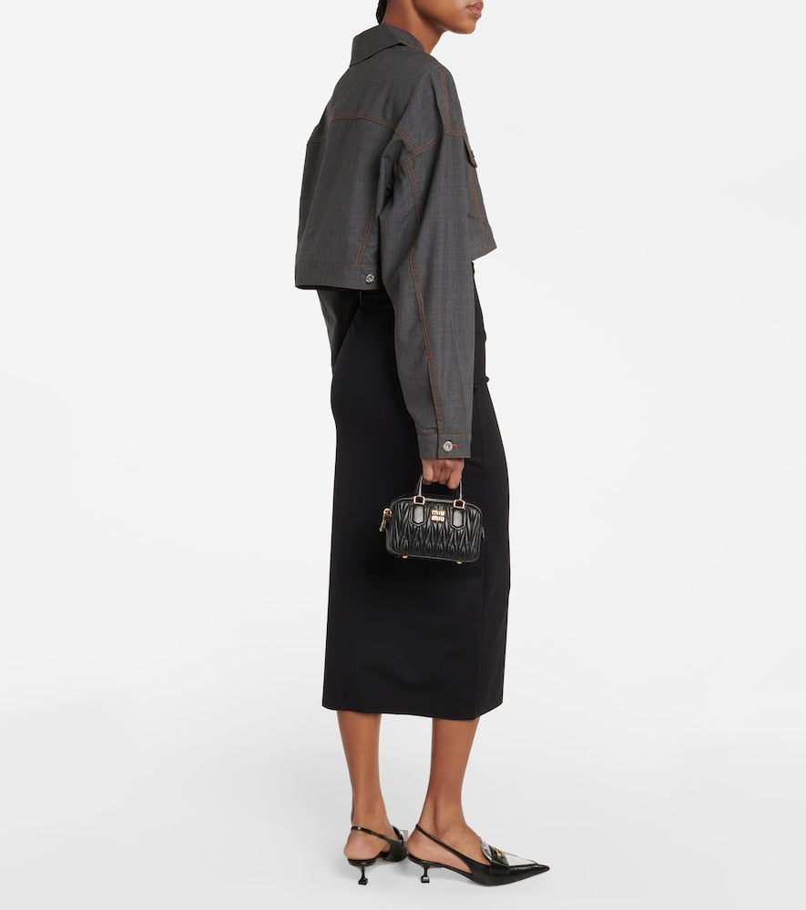 Miu Miu Cropped virgin wool jacket