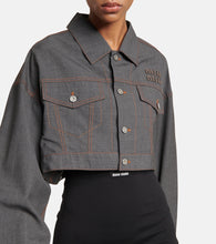 Miu Miu Cropped virgin wool jacket