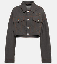 Miu Miu Cropped virgin wool jacket - Miu Miu 短款羊毛外套