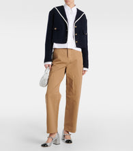 Miu Miu Cropped wool-blend tweed jacket