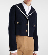 Miu Miu Cropped wool-blend tweed jacket