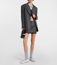 Miu Miu Distressed suede penny loafers