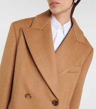 Miu Miu Double-breasted camel hair jacket
