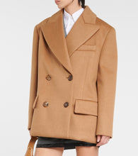 Miu Miu Double-breasted camel hair jacket