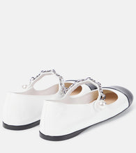 Miu Miu Embellished leather ballet flats