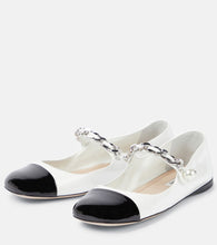 Miu Miu Embellished leather ballet flats