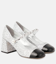 Miu Miu Glitter Mary Jane pumps - Miu Miu 亮片玛丽珍鞋