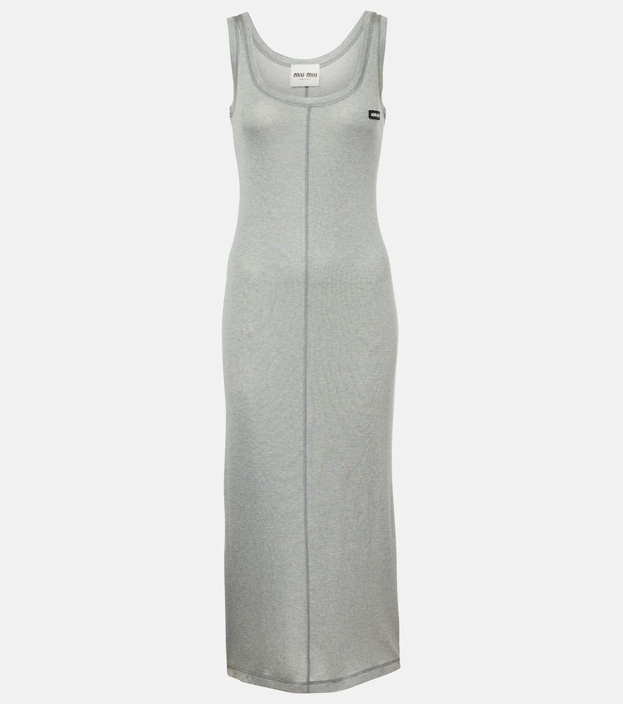 Miu Miu Knitted silk midi dress. Miu Miu 针织真丝中长连衣裙