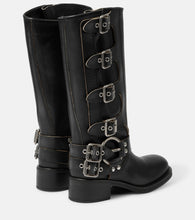 Miu Miu Leather biker boots