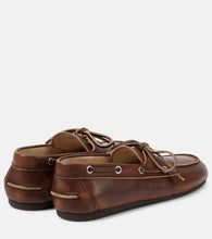 Miu Miu Leather boat shoes