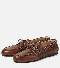 Miu Miu Leather boat shoes