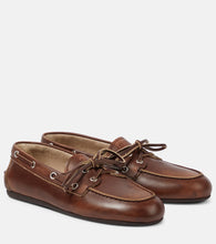 Miu Miu Leather boat shoes - Miu Miu 皮革船鞋