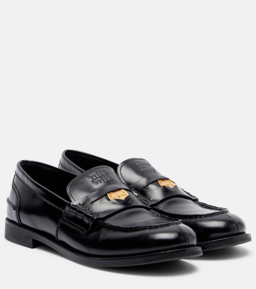 Miu Miu Leather loafers - Miu Miu 皮革乐福鞋