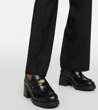 Miu Miu Leather penny loafers