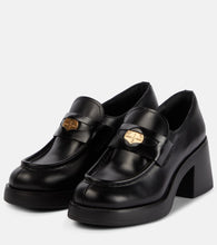 Miu Miu Leather penny loafers