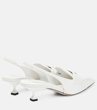 Miu Miu Leather slingback penny loafers
