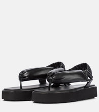 Miu Miu Leather thong sandals
