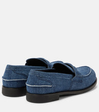 Miu Miu Logo denim loafers