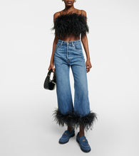 Miu Miu Logo denim loafers