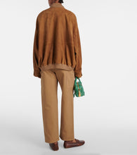 Miu Miu Logo suede jacket