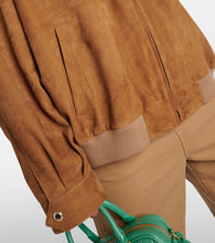 Miu Miu Logo suede jacket