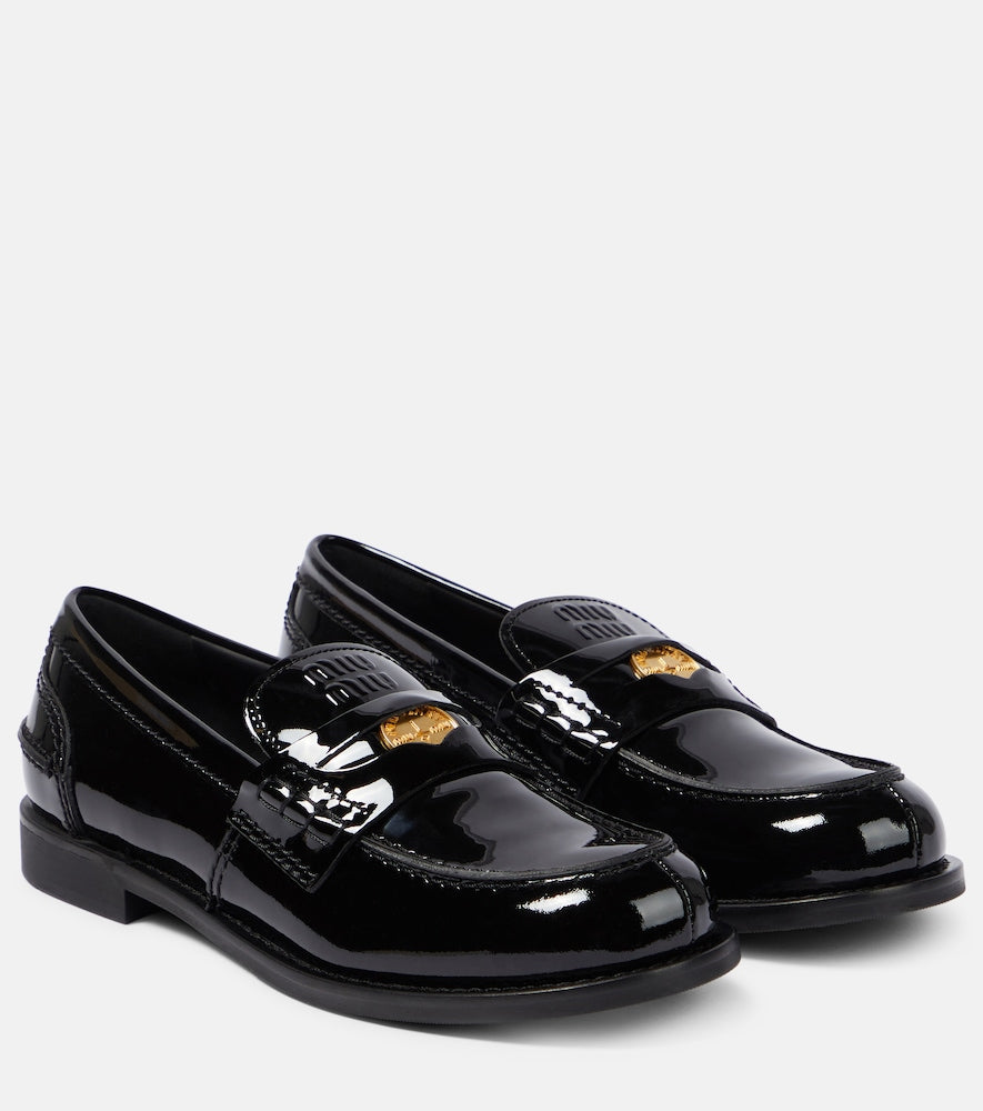 Miu Miu Patent leather loafers - Miu Miu漆皮乐福鞋