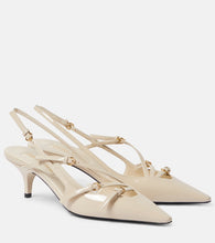 Miu Miu Patent leather slingback pumps - Miu Miu漆皮露跟高跟鞋
