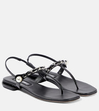 Miu Miu Patent leather thong sandals - Miu Miu漆皮人字拖