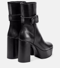 Miu Miu Platform leather ankle boots
