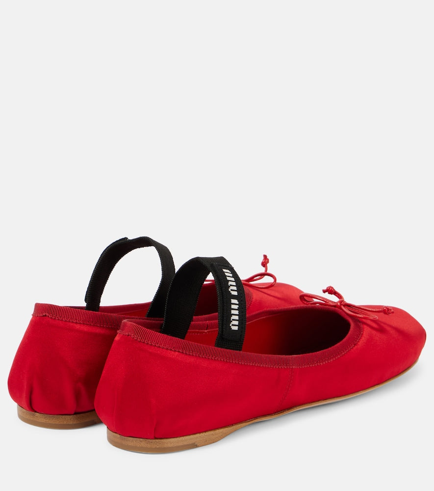 Miu Miu Satin ballet flats