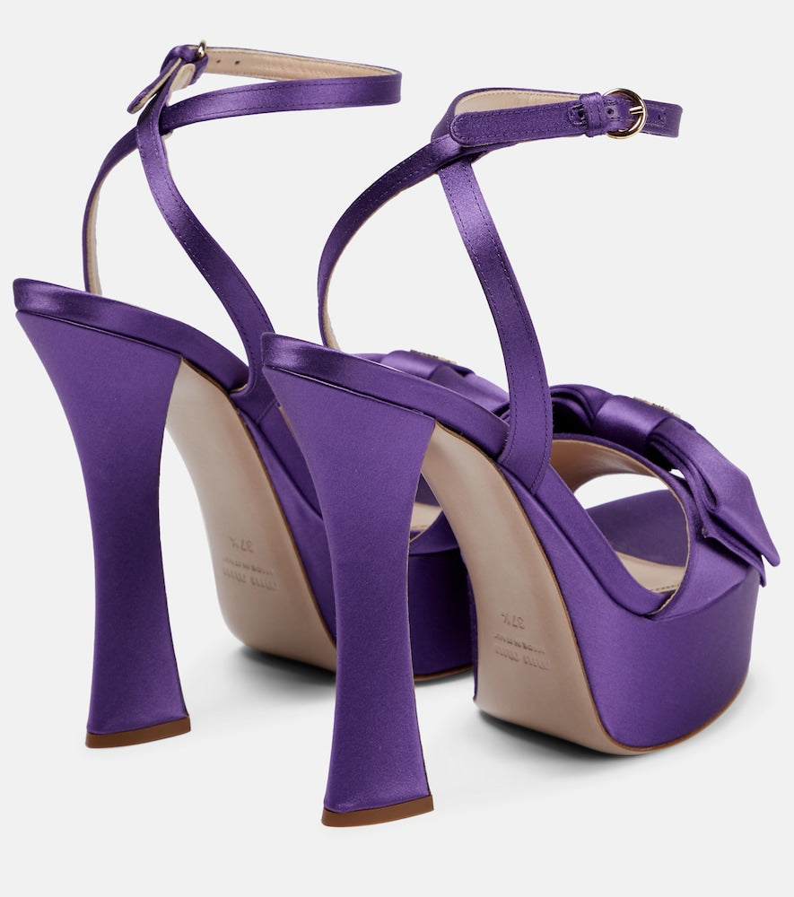 Miu Miu Satin platform sandals