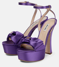 Miu Miu Satin platform sandals