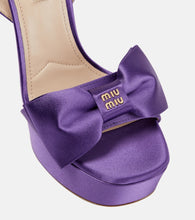 Miu Miu Satin platform sandals