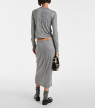 Miu Miu Silk midi skirt