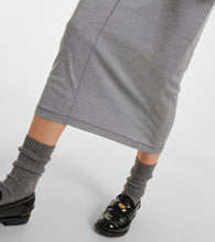 Miu Miu Silk midi skirt