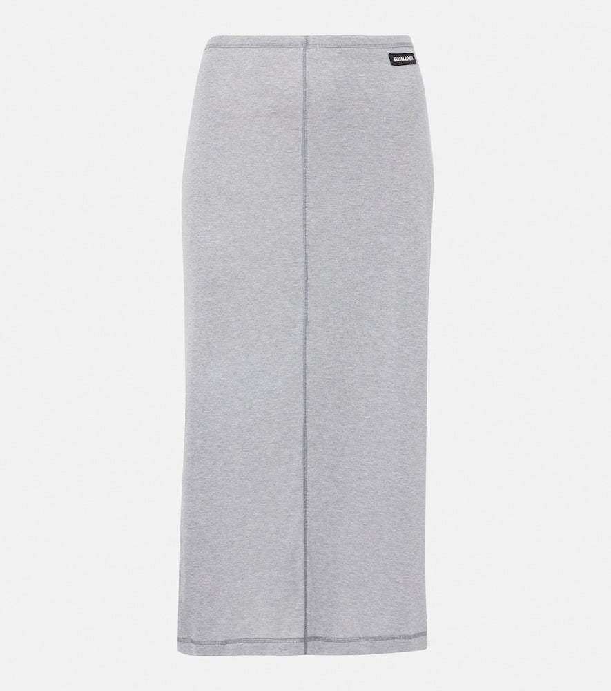 Miu Miu Silk midi skirt - Miu Miu 真丝中长裙