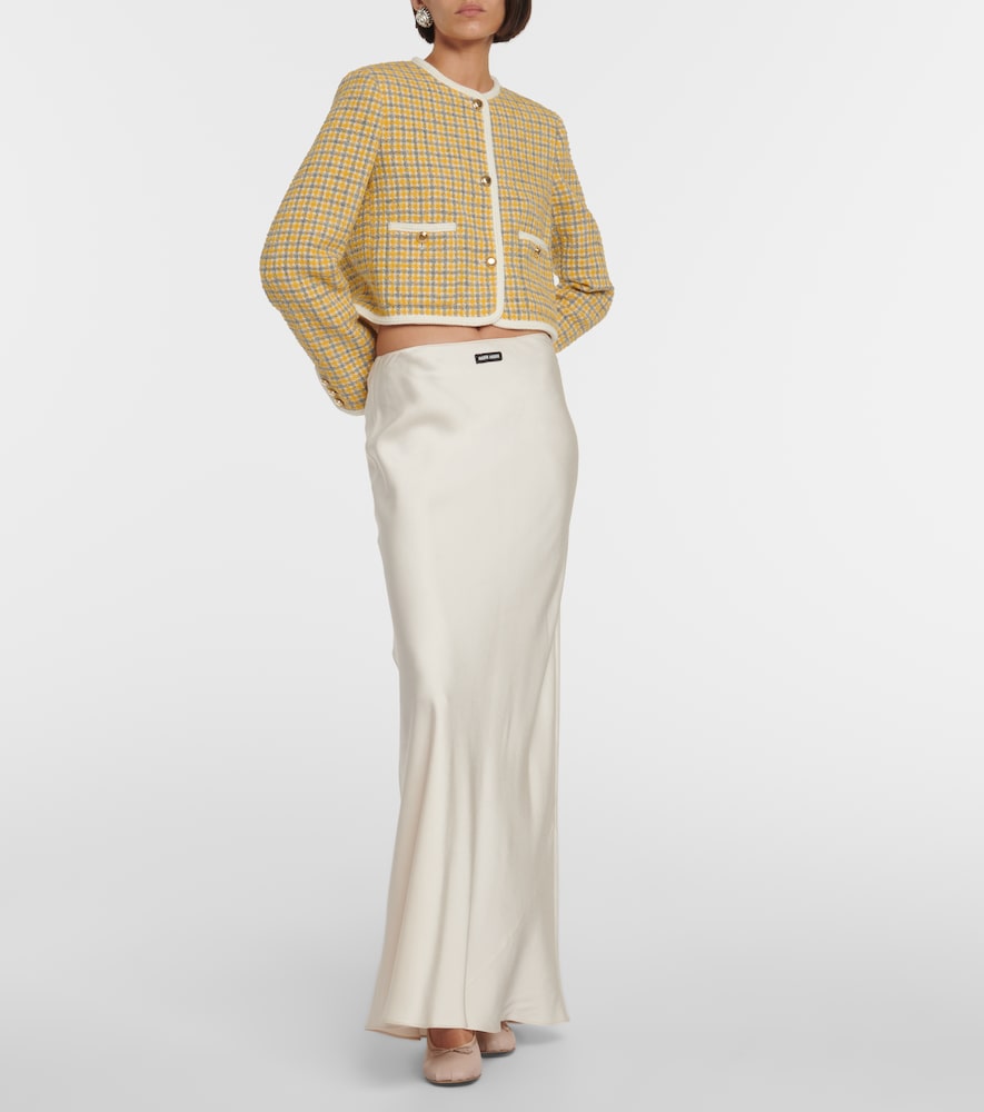 Miu Miu Single-breasted boucl√É¬© jacket