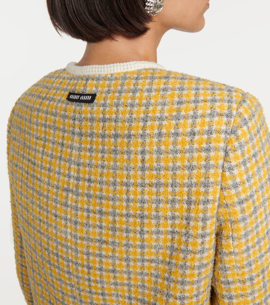 Miu Miu Single-breasted boucl√É¬© jacket