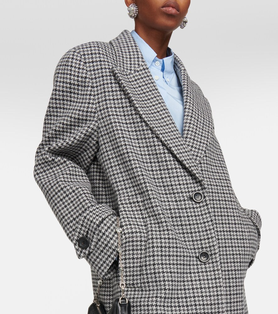 Miu Miu Single-breasted virgin wool coat