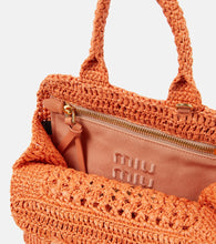 Miu Miu Small raffia tote bag